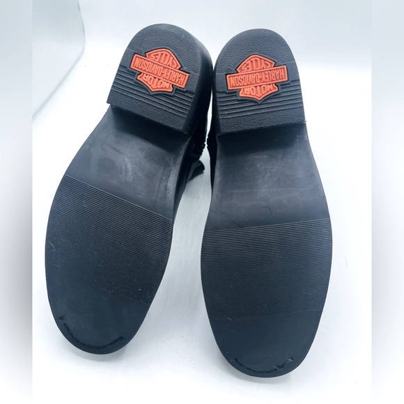 HARLEY DAVIDSON WOMENS “PIPER” STYLE DOUBLE HARNESS SOFT LEATHER BOOTS - Picture 14 of 16